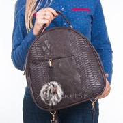 Молодежный рюкзак - коричневый питон фотография