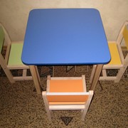 Набор детской мебели - столик и 2 стульчика фото