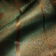 Ткань подкладочная зеленая (хамелеон) фотография
