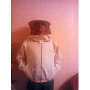 Куртка пчеловода с сеткой на молнии и центральной застежкой