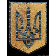 Сувенир из камня - Герб Украины фото