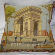 Гобеленовая подушка Триумфальная арка (Париж) фото