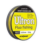 Леска ULTRON Fluo Fishing 0,37 мм, 100 м, 14,0 кг, желтый (уп.5 шт) фотография
