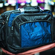 Большая спортивная дорожная сумка ADIDAS 58х24х36см черная фотография