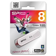USB накопитель Silicon Power 8GB Luxmini 320 White фото