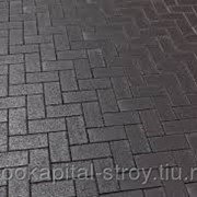 Черная тротуарная плитка толщина 60