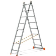Лестница 2-х секционная алюминиевая 2x8 фото