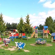 Устройство Резинового покрытия на детских, спортивных площадок. фото