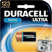 Батарейка CR123A, 3V, литиевая, Duracell, для фотоаппаратов фотография