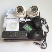 Комплект видеонаблюдения: 2 камеры 1500 твл+ видеорегистратор 300011 фото