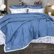 Комплект постельного белья с одеялом KAZANOV.A/ Казанова Люпин (деним) Egypt Cotton, евро фото