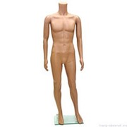 Манекен мужской, пластиковый, телесного цвета, без головы, для одежды в полный рост, стоячий прямо, классическая поза. MD-HLM-1B фото