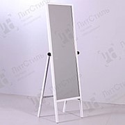 Зеркало напольное для примерки в полный рост, широкое, с ограничительным тросом УН-150-48(бел)