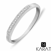 Золотое кольцо с бриллиантами 0,08 карат (Код: 18311) фото