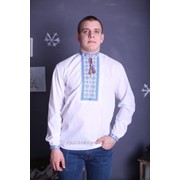 Вышиванки мужские, вышитые белые рубашки для мужчин.“Лучеськ“ фото
