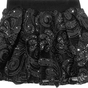 Нарядная детская юбка, на 4-12 лет, черная 9413 фотография