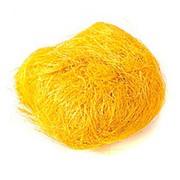 Сизалевое волокно 250 гр желтый фотография