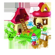 Фигурка Папы Смурфа в большом игровом наборе с домиком-грибочком серия 2 шт. фотография