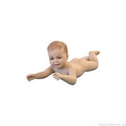 Манекен детский, стилизованный телесный, для одежды в полный рост, на 6-12 месяцев, лежачий. MD-UBB-02