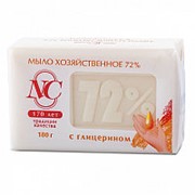 72% 180г мыло хозяйственное с глицерином в обертке (НК)