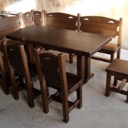 Столы обеденные деревянные фотография