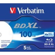 Диск BD-R Verbatim XL 100Gb 4x Wide White Inkjet HARDCOAT (43789 поштучно) фото