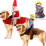 Забавный питомец Собака Кот костюм щенка на Хэллоуин, Рождество, ковбой, фантазия Платье, милое пальто для фото