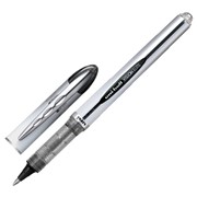 Ручка-роллер UNI-BALL (Япония) "Vision Elite", ЧЕРНАЯ, корпус серый, узел 0,8 мм, линия письма 0,6 мм,