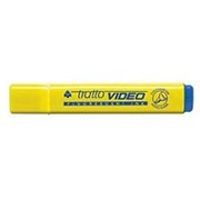 Текстмаркер Tratto Video с чернилами на водной основе, желтый