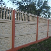 Забор бетонный фото