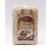 Рис натуральный коричневый нешлифованый (Rice Brown) 0,5 кг, TM World's rice фото