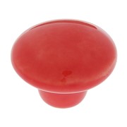 Ручка-кнопка Ceramics 002, керамическая, красная фото