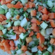 Смесь «Салатная » из быстрозамороженных овощей фото