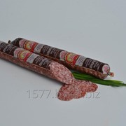 Колбаса сырокопченая салями Коньячная высший сорт фотография