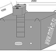 Кессон металлический прямоугольный 5,0х1250х2000х2030 мм.