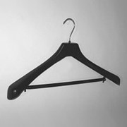 Вешалка плечики для одежды пластиковая 450 мм, черная. XL-45P фото