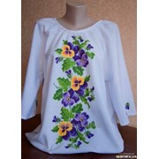 Женская сорочка-вышиванка,ручная вышивка на натуральной ткани фото