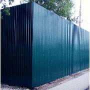 Забор из профнастила фото