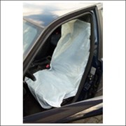 Одноразовые полиэтиленовые чехлы для защиты автомобильных сидений. рулон 250шт фото