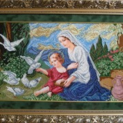 Набор для вышивки бисером Богородица с голубями БС Солес розница и опт
