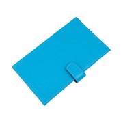 Визитница, 1 лист на 3 карты, 72 визитки, цвет голубой фото