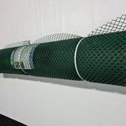 Сетка садовая пластиковая 15х15 мм, 1,5х10 м, ромбическая, зелёная