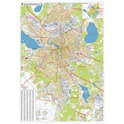 Карта г. Екатеринбург. Масштаб 1:15 000 (106х156см)