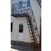 Кованая лестница фотография