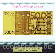 Золотая купюра 500 EURO