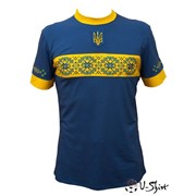 Вышиванка U-Shirt Ukraine 2. Модные футболки с вышивкой. Футбольная вышиванка U-Shirt фото
