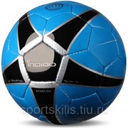 Мяч футбольный №5 INDIGO SCORPION тренировочный (PU, PVC 1.1 мм) D04 Сине-черный фотография