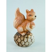 Фигурка Керамическая / B / Белка на шишке / 15 см h02183 фото