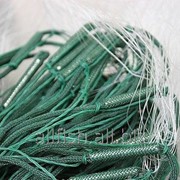 Сети рыболовные трехстенные из нитки, порежь плетенная, высота 3 метра, длинна 100, ячейка 100 фотография