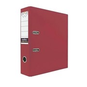 Папка-регистратор 80 мм, PVC, красная, без метал. окант, (INDEX)